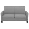 vidaXL 2-sitssoffa 135x65x76 cm ljusgrå grå