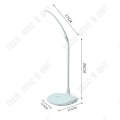 Miniatyrbillede 2 af 4: TD® LED genopladelig skrivebordslampe Dæmpbar berøringslampe til natbord foldbar