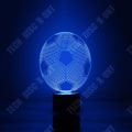 Miniatyrbild 2 av 4: TD® 3D Football Illusion Lampa 3D Nattlampa för pojkar 7 Färg Dekorativ Lampa