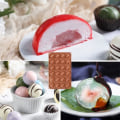Miniatyrbillede 2 af 4: HTBE® Silikone kageform 24 ens semi-cirkelformet chokoladeform til bagning, gør-det-selv sæbeform