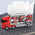 Miniatyrbillede 4 af 4: Opbevaringscontainer-kamion i legering til børn - CONFOZEN - Solid og bærbar rød legetøj Röd