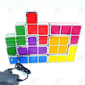 Miniatyrbillede 1 af 4: HTBE® Multifarvet Tetris LED natlys, der udsender lys, gør-det-selv intellektuel udvikling legetøj vinduesatmosfære lys
