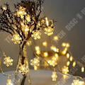 Miniatyrbillede 2 af 4: TD® LED Julelys Guirlande Sneblomst Hvid Varme Belysning Dekorative Lys til Fest Jul Nytår 2M 10LED