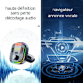 Miniatyrbillede 2 af 4: FM-sender - TD® - Bluetooth 5.2 - Dobbelt USB-oplader - Håndfri - Ambient lys