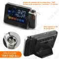 Miniatyrbild 4 av 4: TD Ferrous digital väckarklocka elektronisk väckarklocka LCD digital väckarklocka morgonväckarklocka digital klocka temperatur display väckarklocka