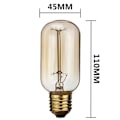 Miniatyrbillede 2 af 4: CON® TEMPSA E27 60W Glødepære 220V Retro karbontråd pære