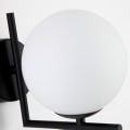 Miniatyrbillede 2 af 4: CONFO® Applique Kugle af glas LED væglampe hvid mælk Stil postmoderne Minimalisme moderne Soveværelse natbord Balkon gangsti