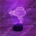 Miniatyrbillede 2 af 4: TD® Lampe Illusion Led Nattelys 3D 7 Farver Nattelys til Børn Touch Led Usb Bord