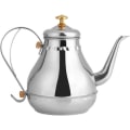 Miniatyrbillede 1 af 4: 1,2L teekande, kaffekande - Poleret rustfrit stål te-kedel med te-filter, te-infuserkande med låg