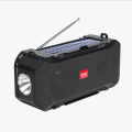 Pikkukuva 1 / 4: Aurinkokäyttöinen langaton bluetooth-kaiutin, monitoiminen FM-radio, kannettava taskulamppu, ulkokäyttöön tarkoitettu bluetooth-kaiutin urheilua vart