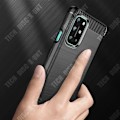 Miniatyrbillede 4 af 4: TD® Cover til OnePlus 8T, mønster i carbonfiber, blød silikone cover der er stødresistent