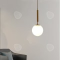 Miniatyrbillede 2 af 4: CONFO® Lille moderne minimalistisk glaslampe nordisk INS soveværelse natbord bar tælling spisestue