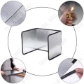 Miniatyrbillede 2 af 4: TD® Beskyttelse Mod Sprøjt – Foldbart – Galvaniseret Plade – 4 Elementer af Høj Kvalitet, Let at Opbevare, Rengøre, Isolering