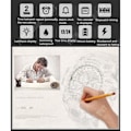 Miniatyrbild 4 av 4: TD® automatisk elektronisk klocka kronometer sport vattentät man kvinna barn pojke flicka vattentät digital löpsim