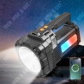 Pikkukuva 2 / 4: TD® Punaisen ja sinisen valon varoitus kannettava projektori taskulamppu aurinkosähkölataus USB kannettava retkeilylamppu
