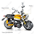Miniatyrbild 4 av 4: TD® byggstenar för barn pedagogisk intelligens monterad leksak terrängmotorcykel serie pojkar komplett modell