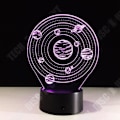 Miniatyrbild 2 av 4: Bordslampa - TD® - 3D LED Univers - 7 Färger - Modern Design - För Barn Flerfärgad