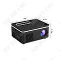 Pikkukuva 3 / 4: TD® 1080p HD Uusi Miniprojektori Kotikäyttöön S361 Kannettava LED-miniprojektori