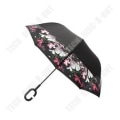Miniatyrbillede 2 af 4: TD® Paraply Dæmon af Blomster Automatisk Sammenfoldelig