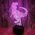 Miniatyrbillede 2 af 4: TD® Dekorativ berøringsoptisk lampe 7 farver illusion optisk model Tyrannosaurus lavt strømforbrug USB-kabel eller 3 AA-batterier