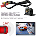 Miniatyrbild 2 av 4: TD® bakre skruvplug-in CCD high-definition bil nattseende vattentät backkamera i metall