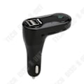 Miniatyrbillede 4 af 4: TD® Biltransmitter - Bilkit MP3 musikafspiller Trådløs FM transmitter Bluetooth Radio & USB oplader Sort
