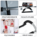 Miniatyrbild 3 av 4: Drag rep - TD - Dörrram - Robust konstruktion - Lätt att använda - Maxvikt 100kg