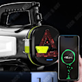 Miniatyrbillede 2 af 4: TD® Bærbar multifunktionel projektør genopladelig USB camping LED genopladeligt lommelygte med hvidt lys