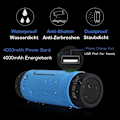 Miniatyrbild 2 av 4: Bluetooth-högtalare - Tech Discount - TD® - LED-lampa - Vattentät - 12h Batteritid Blå