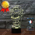 Miniatyrbild 1 av 4: TD® Dekorativ USB Santa Claus 7 färger Fjärrkontroll Optisk illusion 3D Night Light Visualization Bordsbordslampor 3D Glow LED