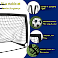 Miniatyrbild 2 av 4: C Soccer Goal 6X4FT Blue Soccer Goal Net Fotboll Träning Nät Shooting Wall for Soccer Goals Shooting Wall