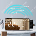 Pikkukuva 3 / 4: TD® Älykotiprojektorikello bluetooth-kaiutin, liitettävä audio, korkean määritelmän näyttö, musta