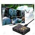 Miniatyrbillede 4 af 4: HTBE® HDMI Switch Separator, fem-i-en-output Switch 4K med højopløsnings fjernbetjening høj kompatibilitet