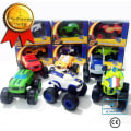 Miniatyrbillede 1 af 4: CONFO® Flamme- og maskemonstre seks scootere, alt-terrain bilmodeller i tegneserie, 6 dele legetøj til en Flerfärgad