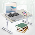 Miniatyrbild 2 av 4: TD® justerbar hopfällbar skrivbord sovsal Laptop student sovsal med halkfritt lazy studiebord Lätt att förvara