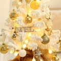 Miniatyrbild 2 av 4: TD® Juldekorationer Vit PVC flockande mini julgran Desktop Ornament Set