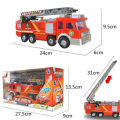 Miniatyrbillede 4 af 4: Brandbil Barn, Legetøjs Brandbil med Stige, Lyd, Lys og Vand Sprøjtefunktion til Over 3.