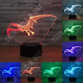 Miniatyrbild 2 av 4: TD® Optisk bordslampa dekorativ touch 7 färger optisk illusion pterodactyl modell lågförbrukning USB-kabel eller 3 AA-batterier