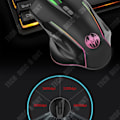 Miniatyrbild 4 av 4: TD® trådbunden optisk datormus Gamer LED Game 7 knappar Professionell spelmus USB högprecisionsjusterbar + presentmatta