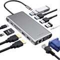 Miniatyrbillede 1 af 4: Multifunktionel dockingstation - TD® - 12 i 1 - Ultra HD 4K - Triple skærm - USB 3.0 porte