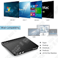 Miniatyrbillede 4 af 4: DVD-brænder - TD® - USB 3.0 - Plug and Play - Sort - Ultra tynd