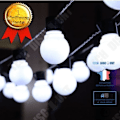 Miniatyrbillede 1 af 4: TD® LED lyskæde, G50 kugle, udendørs lyskæde, kuglekæde, fest af mig - Model: Blød hvid 5m - MILEDCA1