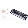 Miniatyrbild 3 av 4: Flerfunktions elektronisk musikklaviatur 61 tangenter Multifunktionell klaviatur Orgel Mikrofon Simulering Piano Barnleksaker
