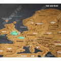 Miniatyrbild 3 av 4: TD® Scratch Map/ Dekoration, Large Gold & Black Scratch Map/ World Scratch Map Black