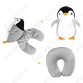 Miniatyrbild 3 av 4: TD® U-formad kudde Tecknad Penguin Form Avslappning Cervikal Nackhals Resor Flygplan Bil Skum Viltdyna