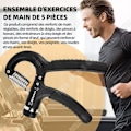 Miniatyrbild 2 av 4: TD Handgreppsförstärkare underarmsgrepp 60kg fingermotionär träningsring handförstärkande handgrepp muskulation