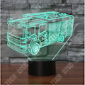 Miniatyrbillede 3 af 4: TD® Farverig 3D berøringsfølsom natlampe RE2BA0