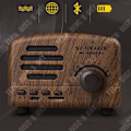 Miniatyrbild 3 av 4: TD® Bluetooth-högtalare lilla prins retro trådlös radio minikort brunt litet utomhusljud lätt att bära