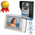 Miniatyrbillede 1 af 4: Intercom visuel kablet TD® til dørklokke LCD TFT monitor på 7 tommer Infrarød natvision Dørklokke til hjemmet