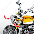 Miniatyrbild 2 av 4: TD® byggstenar för barn pedagogisk intelligens monterad leksak terrängmotorcykel serie pojkar komplett modell